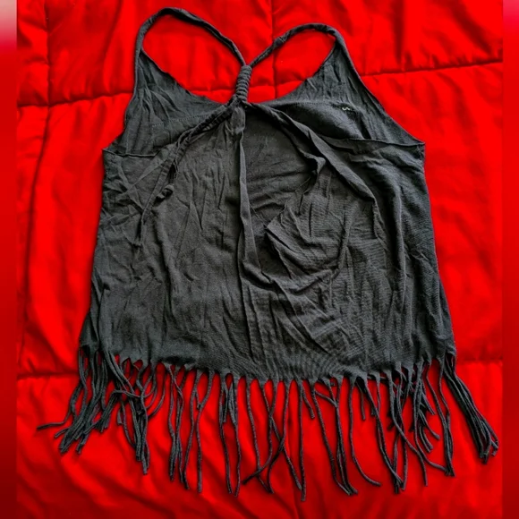 Fringe Tank w/ American Flag Design - Picture 2 of 4